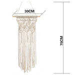 Macrame Wall Hanging Boho Tapestry Angels Wing Woven Bohemian Wall Decor Home Decoration For Apartment Bedroom Living Room