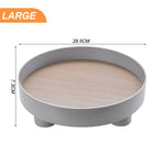 Modern Decorative Tray Home Decor Vase Storage Organizer Box Table Aromatherapy Candlestick Round Stand Office Desktop Decor