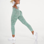 NCLAGEN Women's Camo Seamless Leggings Sports High Waist Hip Lifting Tummy Control GYM Tights Workout Fitness Elastic Yoga Pants