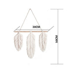 Nordic Macrame Wall Hanging Leaf Tapestry Decor Bohemian Tassel Chic  Home Living Room Bedroom Headboard Decoration Accessories