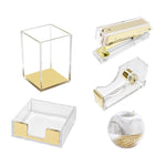 Office Supplies Gold Desk Organizer Set Rose Gold Accessories Home Office Desk Set