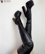 Over The Knee Boots For Women Platform High Boots Super High Chunky Heel Shoes Woman 2022 Autumn Winter Fashion Sexy Party New