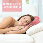 Pink Sea Princess Seashell Decorative Pillow, Soft Sea Shell Shaped Chair Cushion Stuffed Throw Pillow  for Sofa Bed Couch Chair