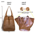 Handbag for Womens'  Pouch Large One-shoulder tote bag Female Handbags Women Shoulder Bags With Short Handles Leather PU Lady Sh