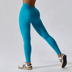 NCLAGEN Tights Hip Lifting Seamless Yoga Women's Elastic High Waist Fitness Outdoor Running Leggings Squat Proof Sports Pants