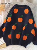 Women's Clothing 2023 New In Korean Fashion Autumn Winter O-neck Ladies Sweaters Loose Tops Long Sleeved Knitwear Pullovers