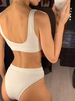 Palm Desert Goddess Ribbed Bikini Set