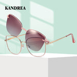 KANDREA Vintage Metal Sunglasses Frame Fashion Women Optical Myopia Eyeglasses Frames Polarized Prescription Glasses 95816