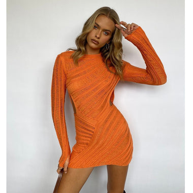 Sunkissed Siren Knitted Beach Mini Dress