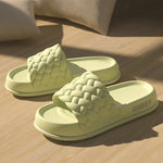 Summer Women Thick Slippers Sole Beach Slides Bathroom Anti-Slip Soft Sandals Fashion Ladies Cloud Shoes
