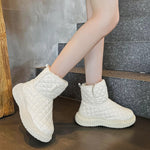 Ladies Snow Boots Women Winter 2023 New In Women's Shoes Plush Warm Waterproof Bot Fashion Casual Platform Boot Leather Fur