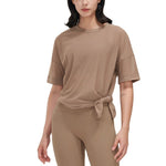NCLAGEN Women Short Sleeve Sports T-shirt Mesh Breathable Quick Drying Summer Loose Leisure Fitness Top GYM Running Yoga Blouse