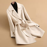 Winter Wool Coat Women Jacket Veste Femme Trench Ladies Woolen Long Coats Casual Blends Outerwear Woman Clothes Casaco Feminino