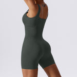 SculptFit Ribbed Seamless Yoga Bodysuit