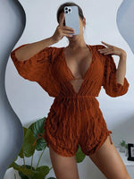 2023 3PCS Lace Hollow Out Bikini For Women Sexy Swimwear Female Pleated Cover Up Swimsuit Beach Wear New Brazilian Bathing Suit