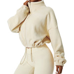 ChillCouture Fleece-Lined Crop Jacket