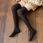 Cotton Knitting Women Stockings JK Japanese Style Girls Cute Long Socks Thigh High Stockings Fashion Solid Color Knee High Socks