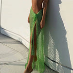 Neo Boho Mesh Midi Skirt