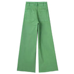 TRAF Wide Leg High Waist Jeans for Women Summer 2023 Straight Baggy Long Female Denim Trousers Korean Elegant Wide Female Jeans