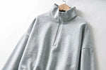 Autumn Winter Hot Style Pullover Women's American Casual Half Zipper Sweater Loose Stand Collar Sports Long-sleeved Jacket