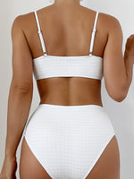Two Pieces Bikinis Set 2022 High Waist New Women's Sexy Summer Bathing Suit High Quality Swimsuit White Sling Swimwear
