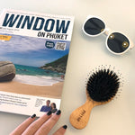 Japanese boar bristle hair brush small hair brush for travel wooden comb paddle brush wood head massager hair styling tools