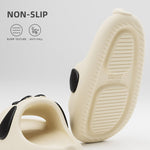 Cartoon Dog Outdoor Home Slippers Men Thick Soled Non Slip Slides Bathroom Indoor Summer Comfy Shoes Versatile