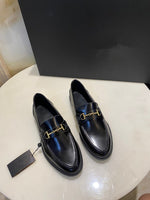 Jenny&Dave  Flat Women  Vintage Fashion Elegant Buckle Genuine Leather Solid Slip-On Loafers Women Shoes Woman Flat Shoes
