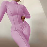 Spring Fling Monochrome Long Sleeve Jumpsuit
