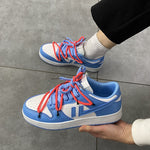 2023 Lover's Ulzzang Retro Color Canvas Shoes Girl Boy Skateborad Shoes Lace Up Low 36-44 Unisex Woman Man Shoes