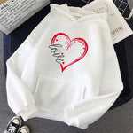 Oversized Letter Print New Hooded Sweatshirt Men Women's Spring Long-sleeved Lazy Style Loose Pullover Women Hoodie Harajuku Top