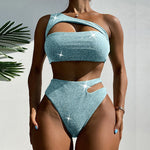 Sexy Bikini Cutout Swimwear Women Swimsuit High Waisted Bikinis Set Push Up Bathing Suit Female Beachwear Brazilian Biquinis