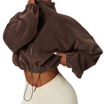 ChillCouture Fleece-Lined Crop Jacket