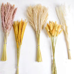 Artificial Pampas Grass Fake Flowers Bunny Tail Grass Furry Plants for Home Decor Wedding Desk Decoration