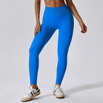 NCLAGEN Hip Lifting High Waist Seamless Yoga Pants Quick Dry Cycling Running Pants Tight Fit Sports Fitness Pants For Women Gym