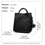 Luxury Top Layer Leather Handbags Minimalism Soft Calfskin Casual Tote Bag Fashion Women ladies handbag