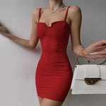 Splice Slim Strap Backless Dress Women Spaghetti Strap Sleeveless Sexy Solid Party Short Mini Summer Dress Night Club Dresses