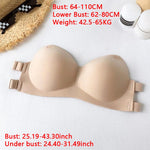 Women's No Steel Ring Comfortable Invisible Strapless Bra Strapless Underwear Black/NUDE Bra For Women Женское Нижнее Белье여자속옷