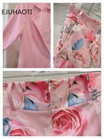 2023 Spring Summer New Fashion Casual Print Suit Small Women's Dress Two Piece Sets Womens Ladies Blazers Blazer Shorts