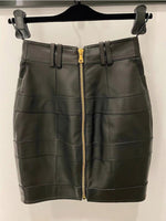 HIGH QUALITY Newest Fashion 2023 Designer Jacket Women's Faux Leather Patchwork Lion Buttons Trimmer Jacket