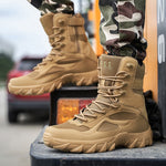 Men Military Boots Men's Desert Combat Boots Outdoor Man non-slip Snow Boots Male waterproof Tactical Boots platform Ankle Boots