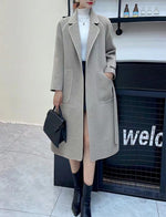 Winter Wool Coat Women Jacket Veste Femme Trench Ladies Woolen Long Coats Casual Blends Outerwear Woman Clothes Casaco Feminino