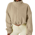 ChillCouture Fleece-Lined Crop Jacket