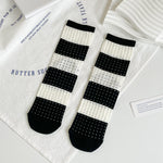 Summer Women Socks Hollow Out Thin Mesh Breathable Long Socks Harajuku Streetwear Japanese Fashion Cute Cartoon Kawaii Socks Sox