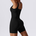 SculptFit Ribbed Seamless Yoga Bodysuit