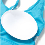 NCLAGEN Yoga Vest-type Bra Cross Strap Back Pilates Padded Running Crop Tank Top Women Push Up Gym Clothes Quick-drying Fitness