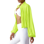 NCLAGEN Summer Sunscreen Clothing Running Jacket Quick Dry Fitness Women's Loose Fit Sports Top Dry Fit Zipper Overcoat