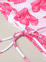 Halter 3pack Random Tropical Bikini Swimsuit Women Cover Up Swimwear Summer Beach Bathing Suit Bikini Set