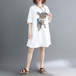 2023 Casual Geometric Printed Fashion Hooded Dresses Women's Clothing Loose Mori Girl Style Summer Spliced Straight Mini Dress
