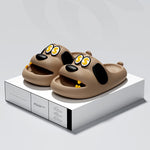 Cartoon Money Dog Outdoor Home Slippers Men Thick Soled Non Slip Slides Bathroom Indoor Summer Comfy Shoes Design Versatile